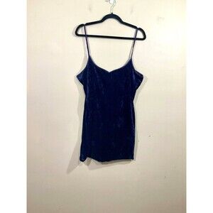VTG Womens Velvet Cami Tank Top L Purple 90s Y2K Grunge Whimsigoth Goth Fairy